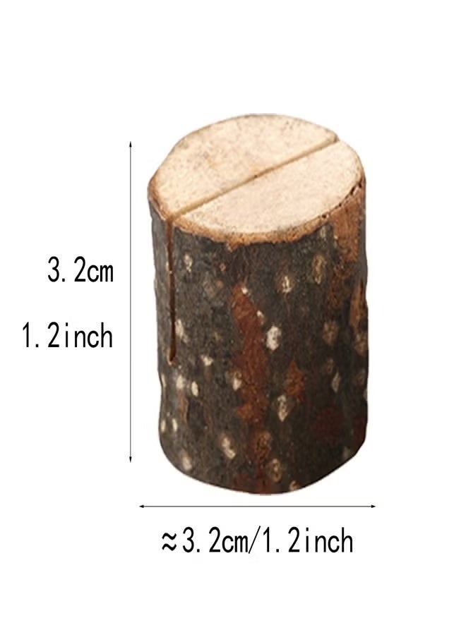 10 Pieces of Wooden Card Base,Display Stand Card Holder Table Number Stand Suitable for Dining Tables Weddings Photos Menus and Meetings - Image 3